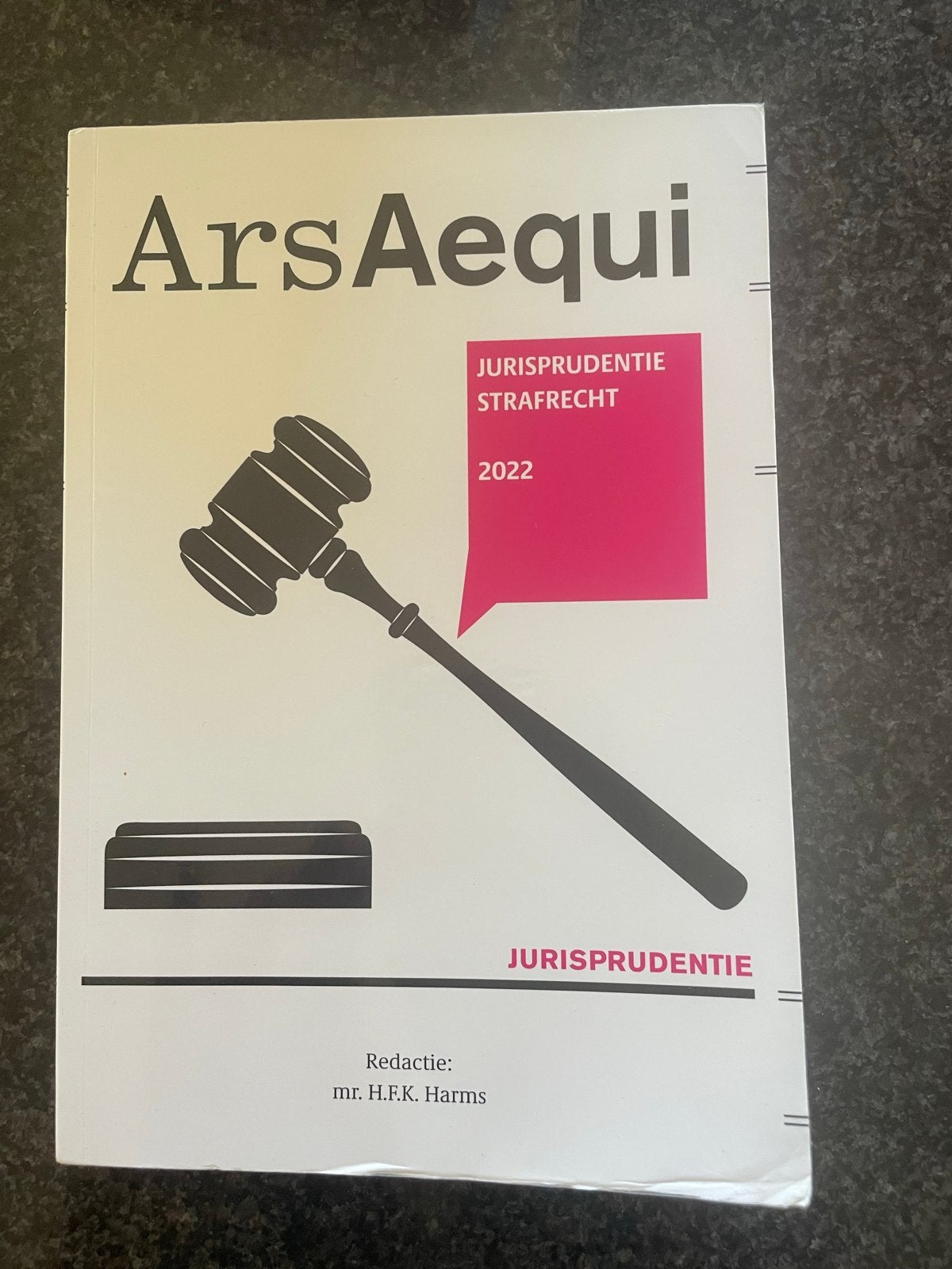 Ars Aequi Jurisprudentie Strafrecht 2022, Ophalen of Verzenden, Gamma, Zo goed als nieuw, WO