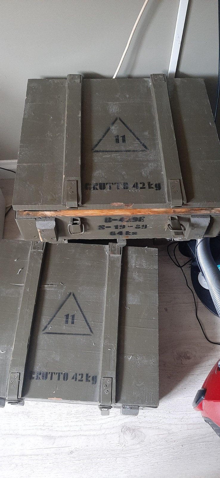 Vintage legerkisten, Ophalen, Gebruikt, Minder dan 50 cm, 5 – 50