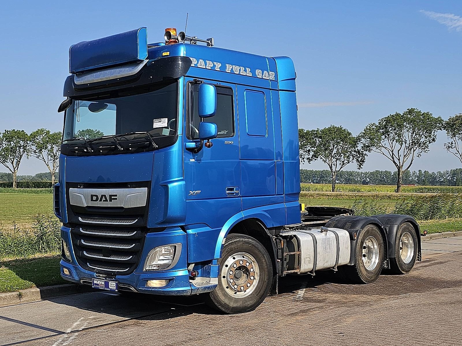 DAF XF 530 6x2 fts spacecab, Automaat, Euro 6, Blauw, Bedrijf