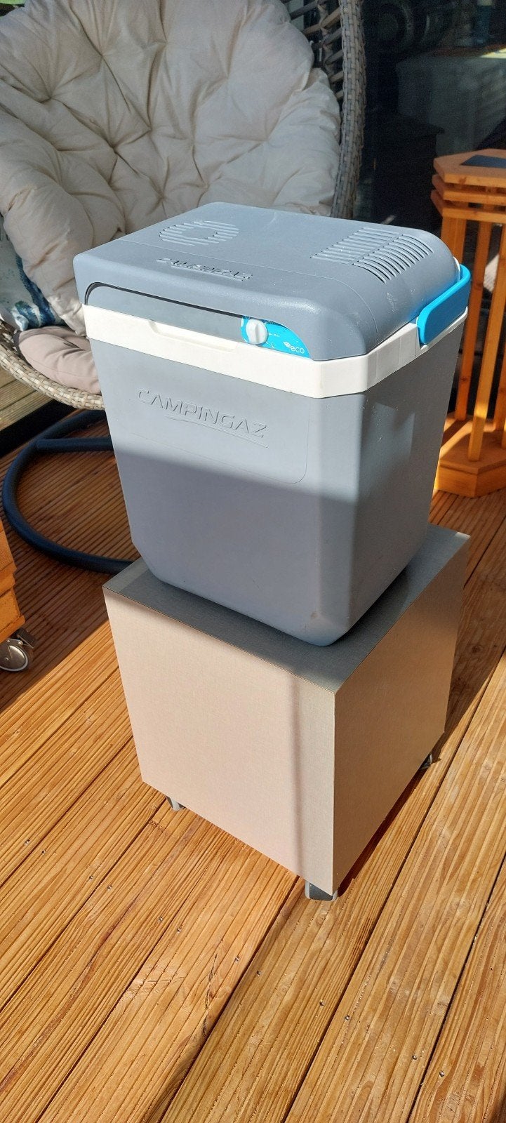 Campingaz Powerbox Plus 28L 12V/230V Elektrische Koelbox, Caravans en Kamperen, Ophalen of Verzenden, Gebruikt, Koelbox, Elektrisch