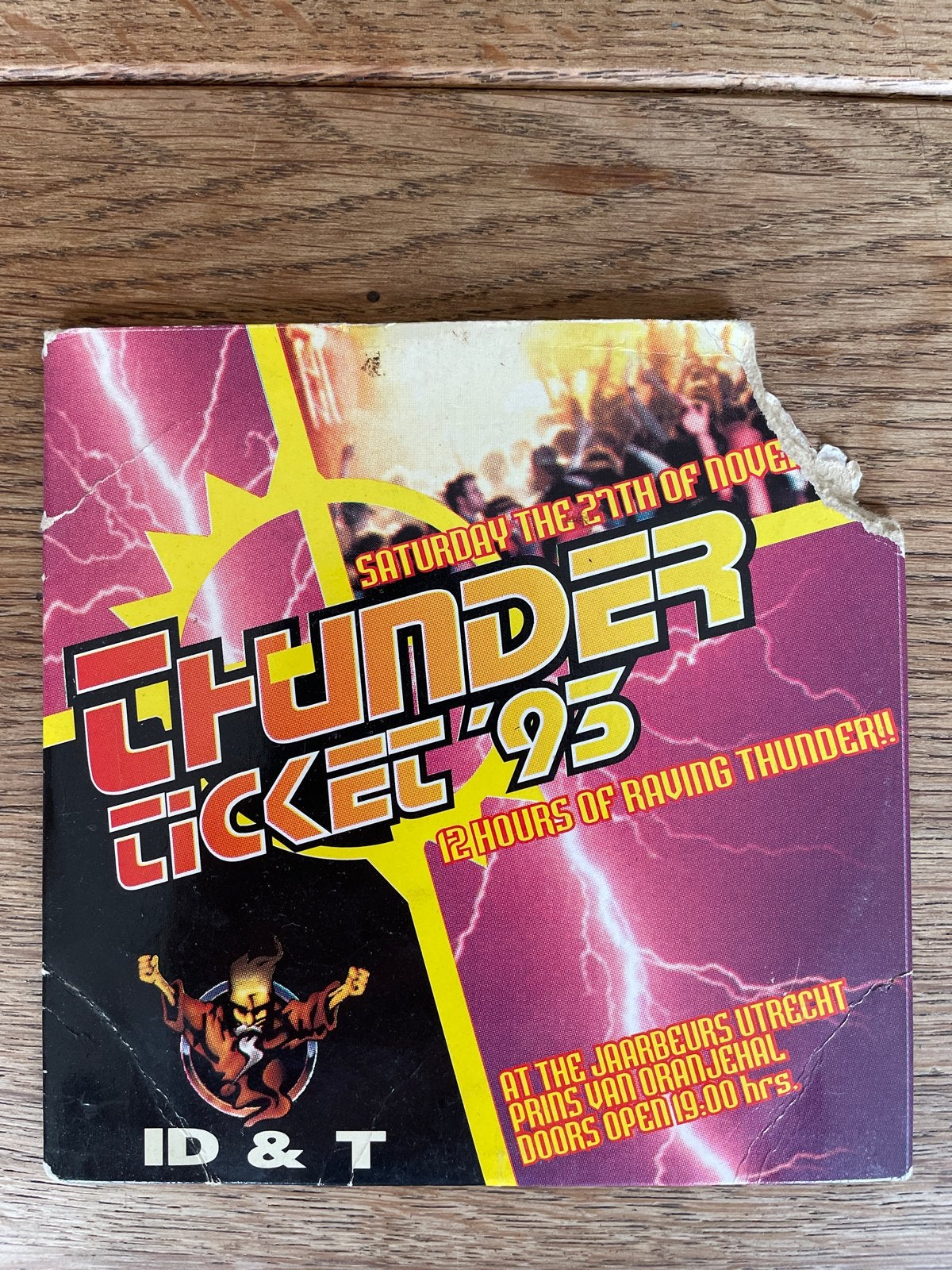 Thunder Ticket '93 CD Single - ID&T Thunderdome Utrecht, Gebruikt, Hardcore, Eerste persing, Ophalen of Verzenden