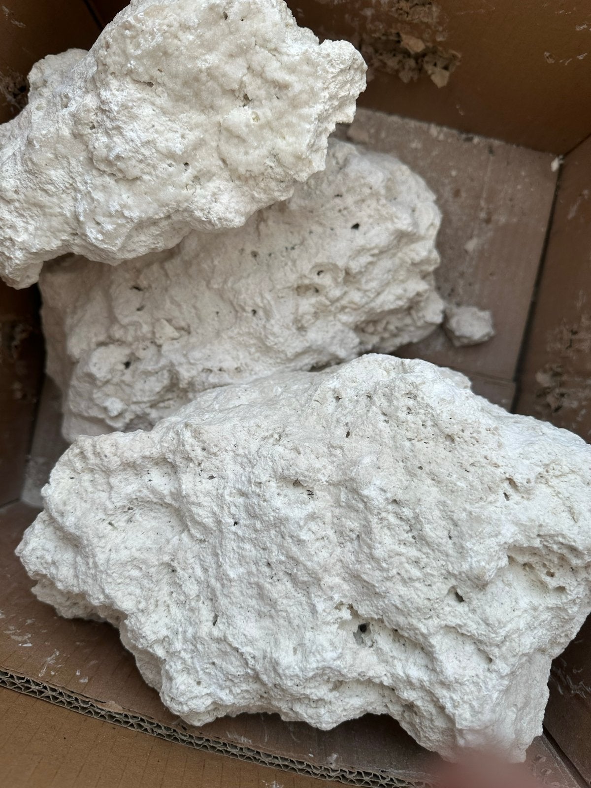 Grote droge witte stenen nieuwe, Ophalen, Nieuw, Grind, Zand of Voedingsbodem