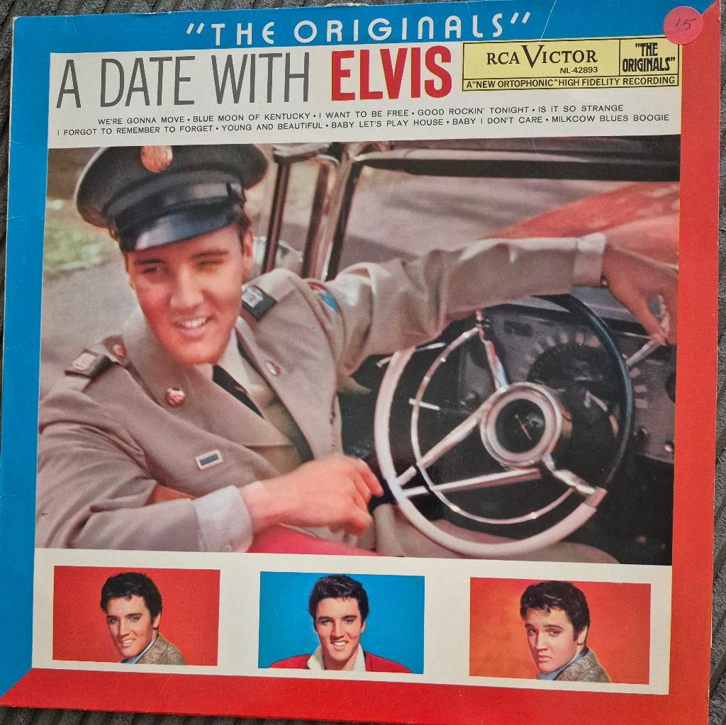 Elvis Presley. A date with Elvis., Ophalen of Verzenden, 12 inch, Inclusief binnenhoes, 1970 - 1979