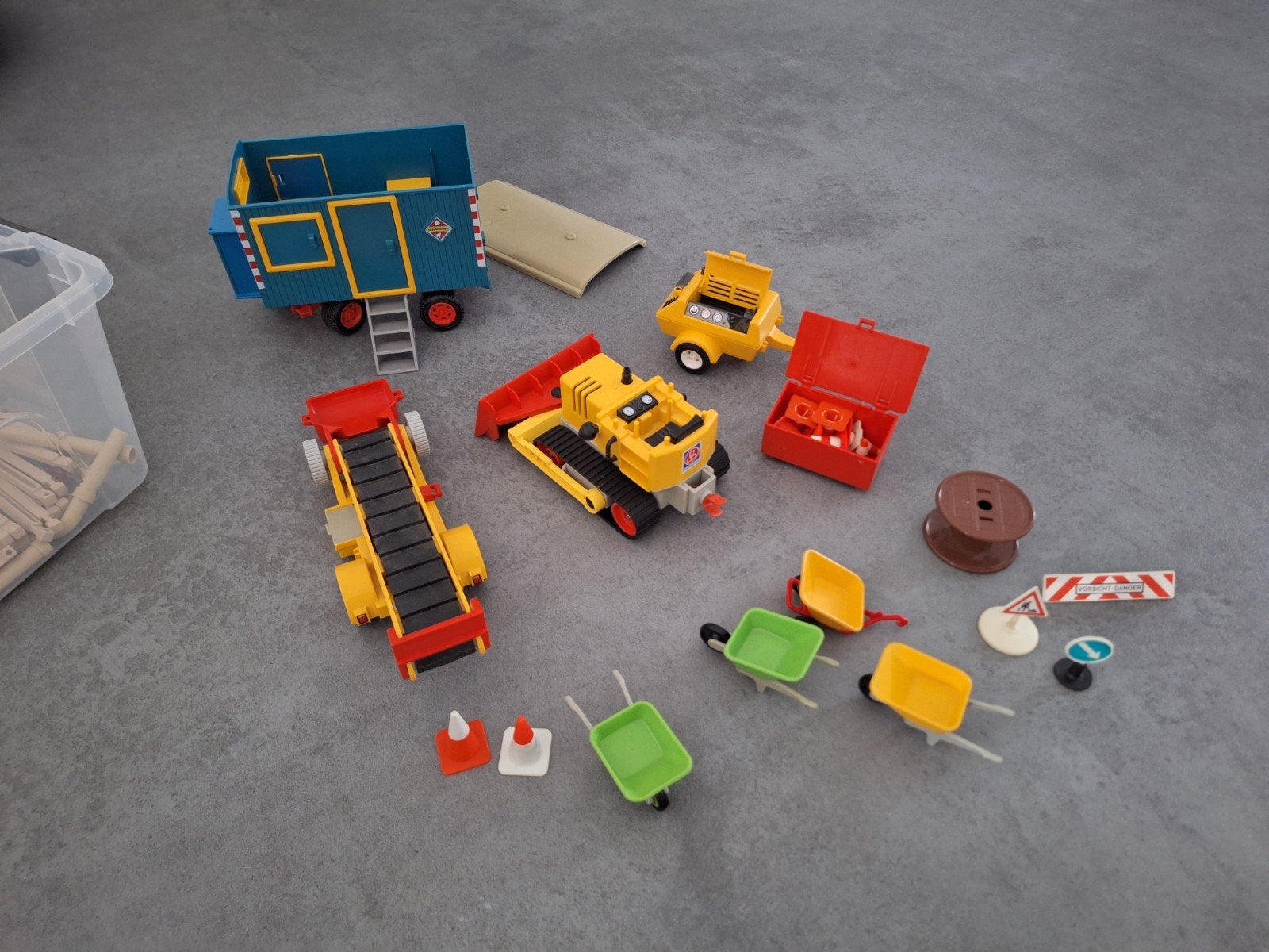 Grote set bouwplaats speelgoed playmobil, Ophalen