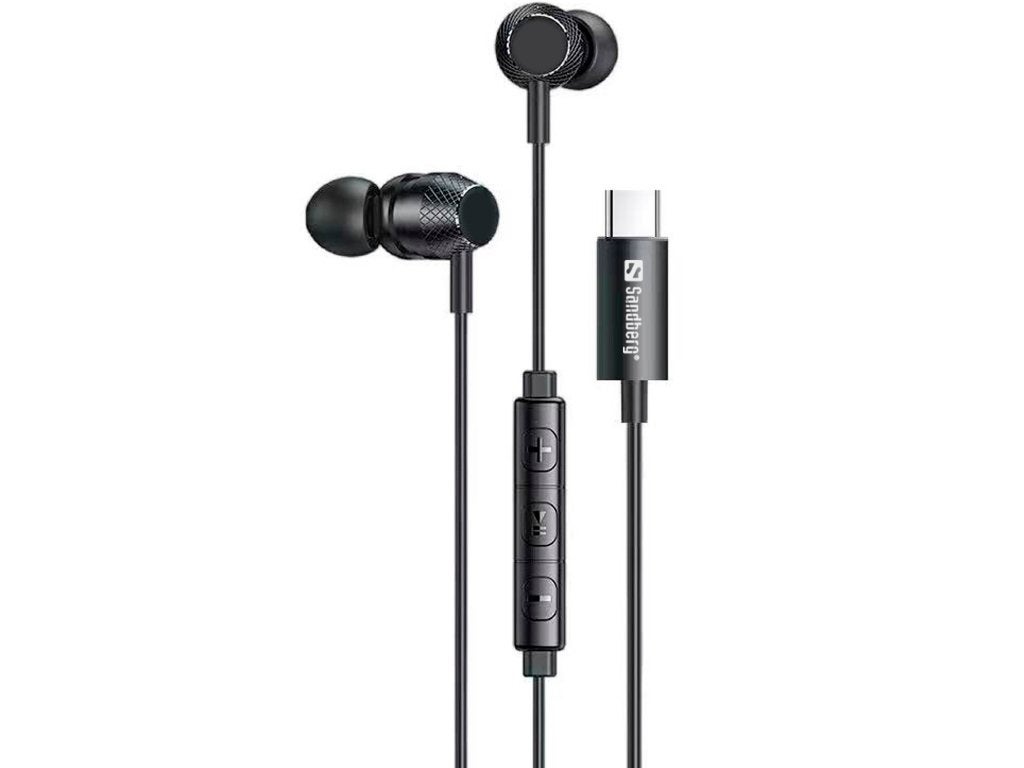 USB-C/A In-Earset with Line-Mic, In-ear, Verzenden, https://sandberg.world/nl-nl/product/usb-ca-in-earset-with-linemic, Nieuw