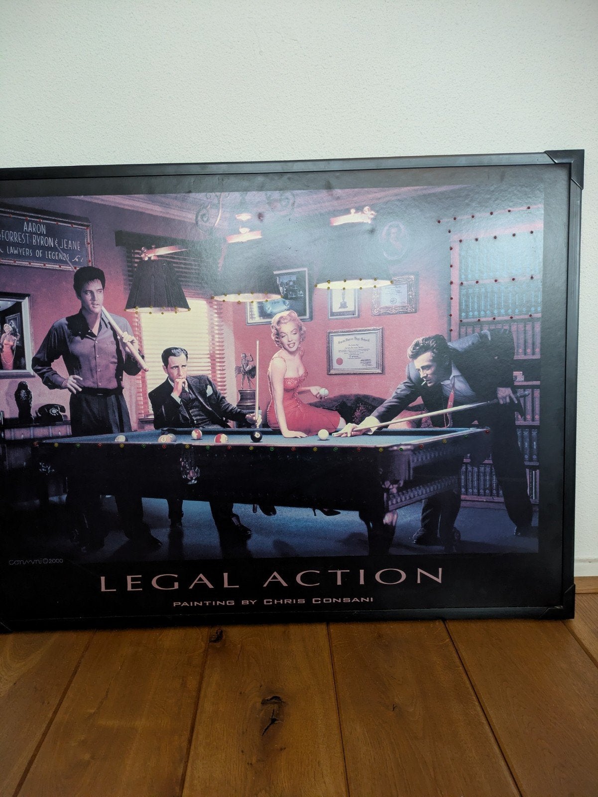 Posterbord met verlichting, Ophalen, Schilderij
