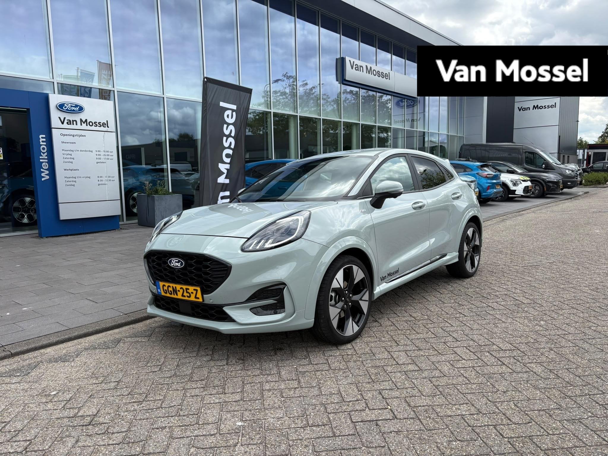 Ford Puma 1.0 EcoBoost Hybrid ST-Line X | MATRIX LED KOPLAMP, Auto's, 12 maanden, Puma, Euro 6, Leder en Stof