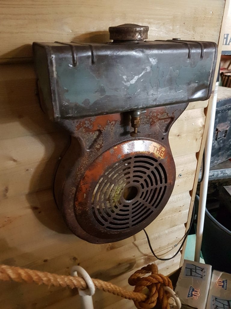 Unieke industriële Bernard Moteurs W110 Wandlamp., Gebruikt, ., Overige materialen, .
