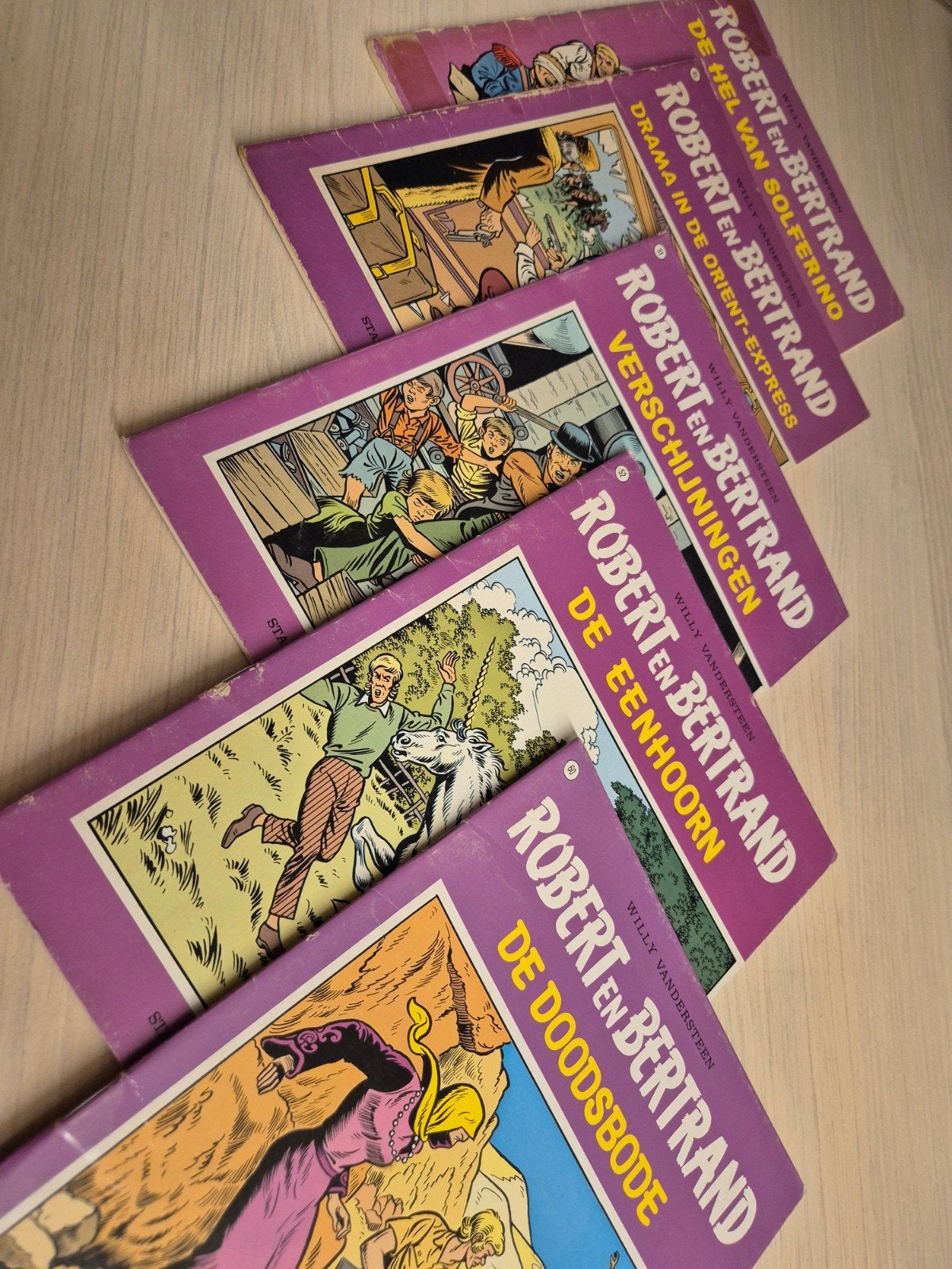 45 51 52 60 Robert en Bertrand Willy vandersteen, Eén stripboek, Ophalen of Verzenden, Gelezen, Willy Vandersteen
