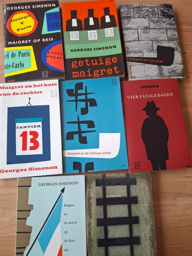 Simenon boeken - Maigret reeks (8 stuks), Boeken, Detectives, Ophalen of Verzenden, Gelezen, Georges Simenon