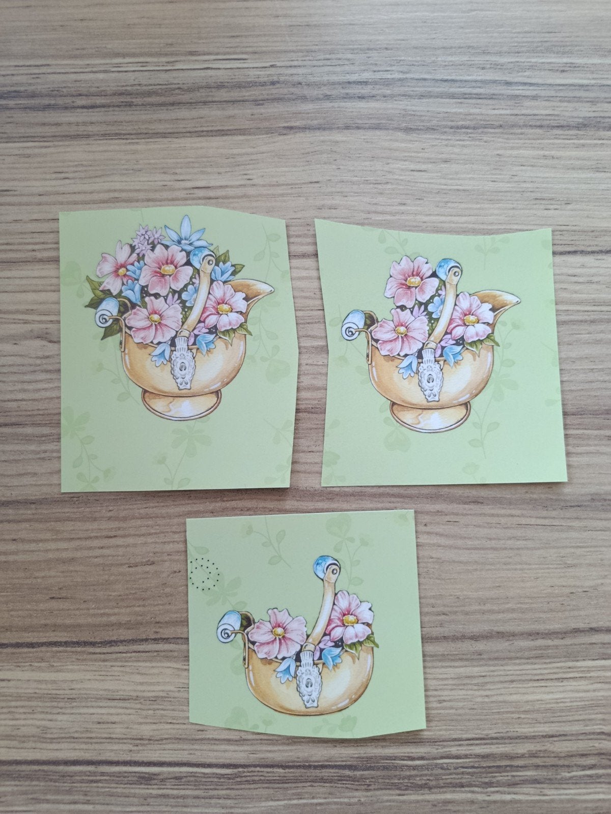 3D knipveltjes pot met bloemen,, Ophalen of Verzenden, Nieuw, Overige thema's, Overige typen