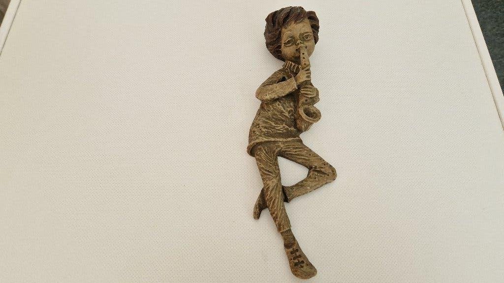 oud antiek ? kunstbeeld wand, Ophalen of Verzenden, Beeld, 20 - 50 cm