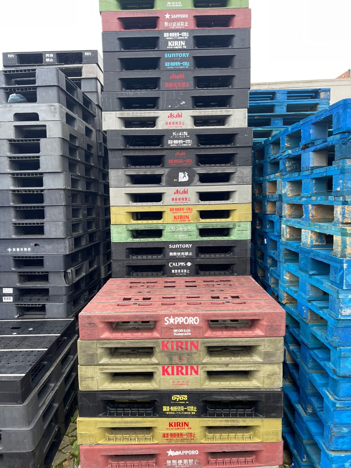 Kunststofpallets 110x90 cm zware uitvoering, 100 cm of meer, 60 cm of meer, Overige typen, Zo goed als nieuw