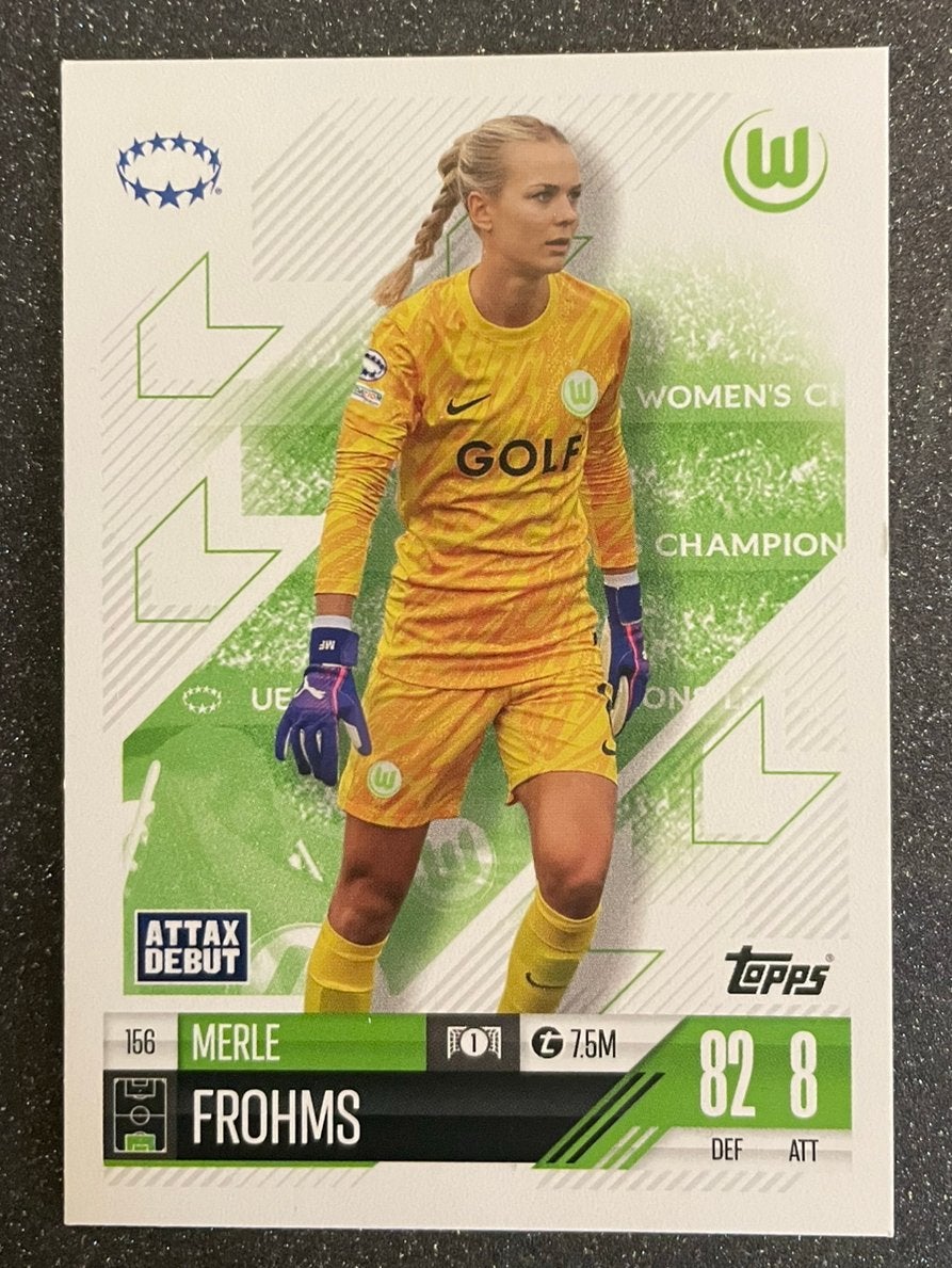 Topps MA EXTRA 24/25   ATTAX DEBUT   FROHMS   WOLFSBURG, Verzenden, Zo goed als nieuw, Meerdere plaatjes