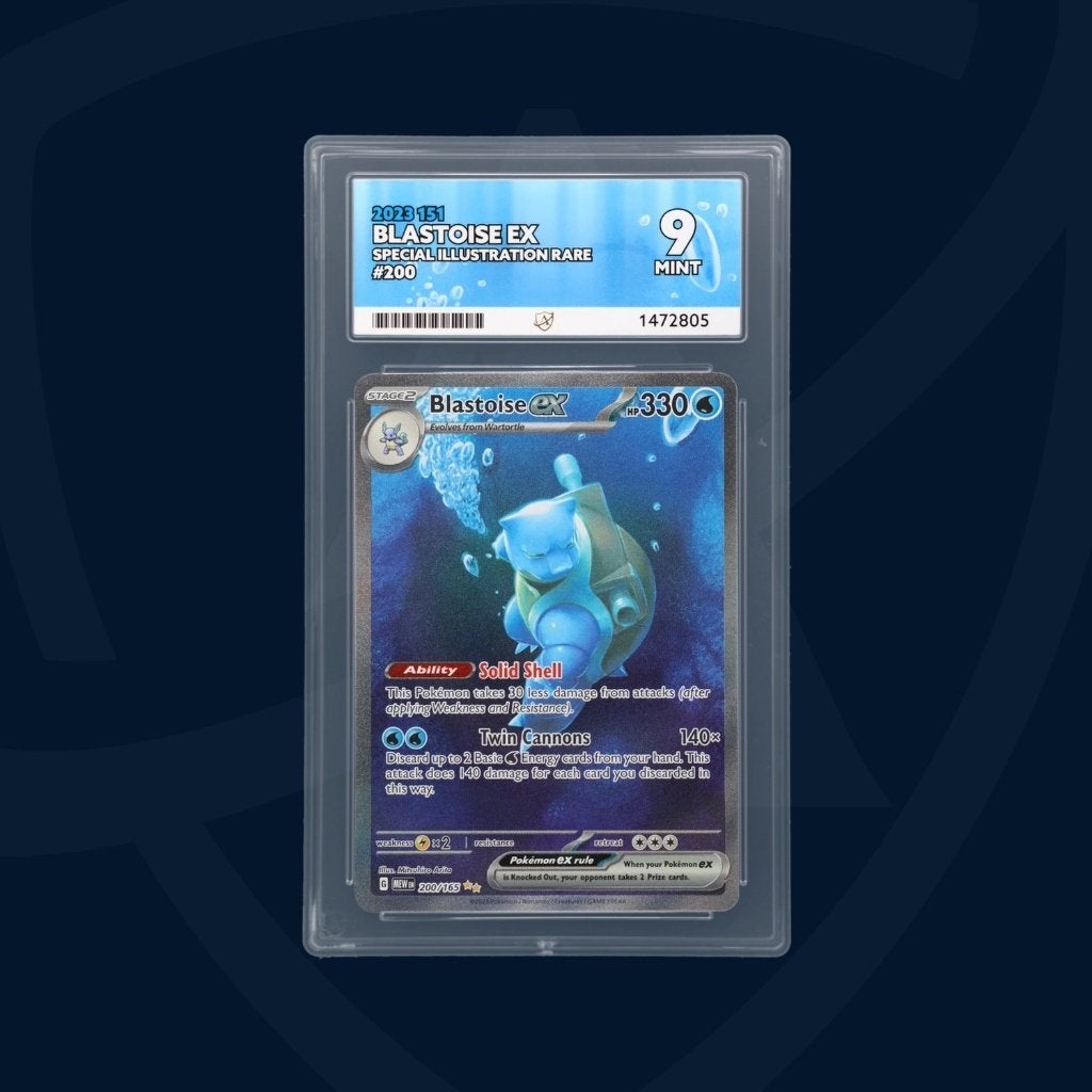 5x ACE Graded Pokémon (Blastoise ex 151), Ophalen of Verzenden, Zo goed als nieuw, Meerdere kaarten