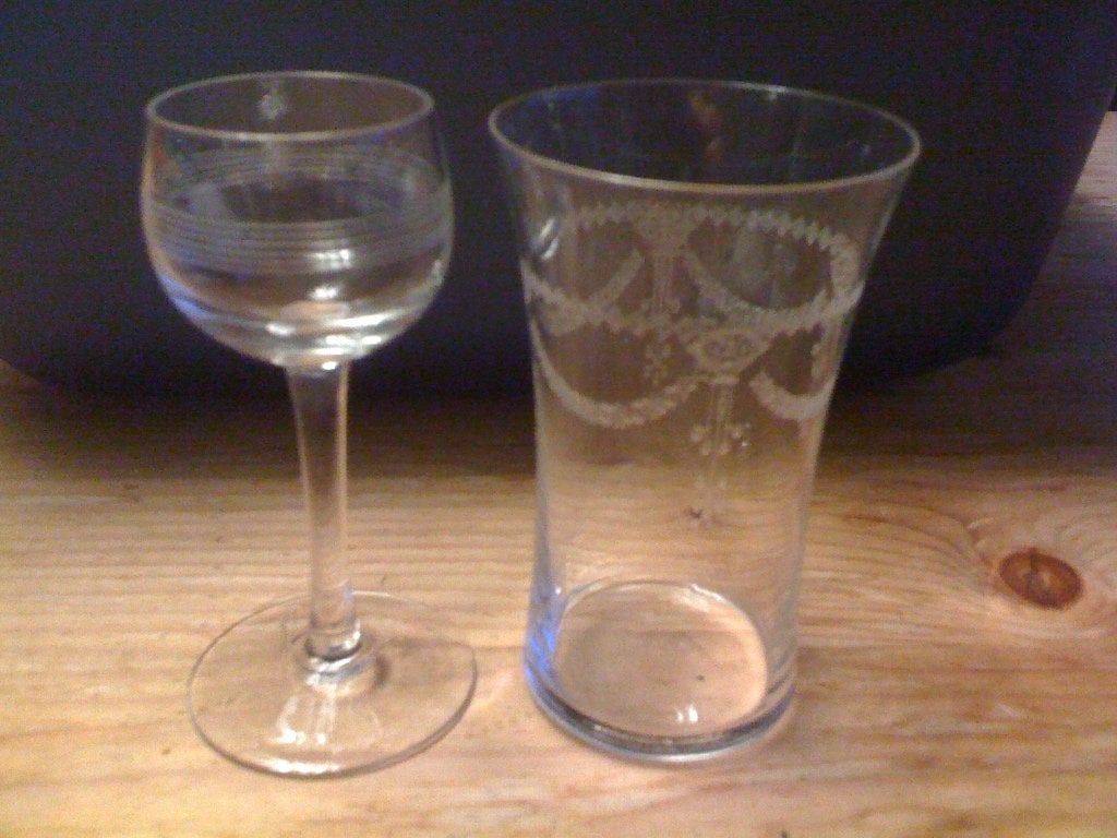 oude glaasjes, Ophalen of Verzenden, Zo goed als nieuw, Borrel- of Shotglas