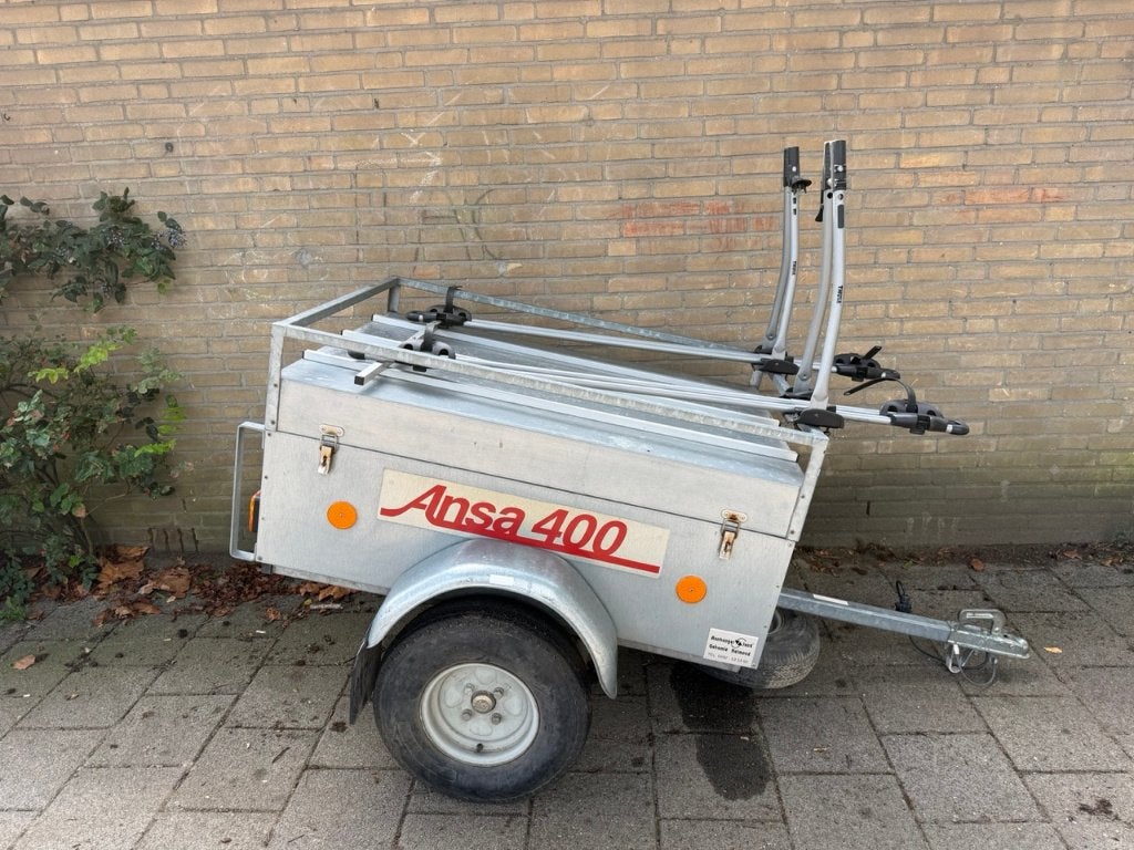 Anssems Ansa 400 bagage aanhanger met Thule fietsendragers, Auto diversen, Ophalen, Gebruikt