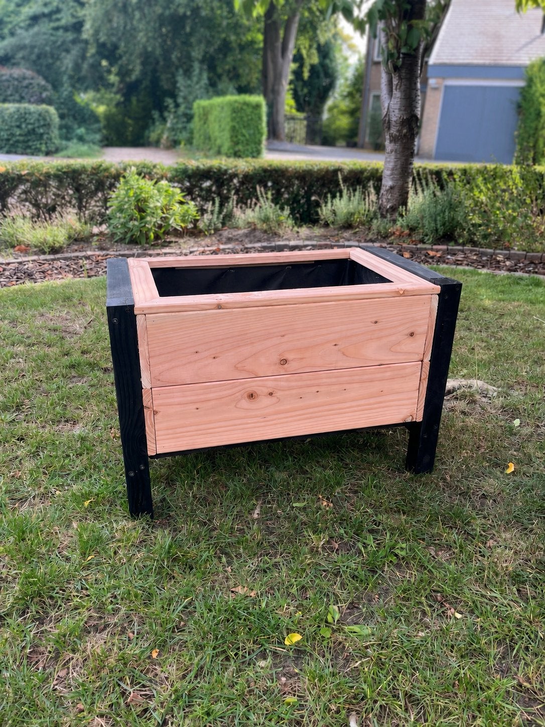 Houten (Douglas) plantenbak, Tuin en Terras, Balkon, Nieuw, Ophalen of Verzenden, 60 tot 100 cm