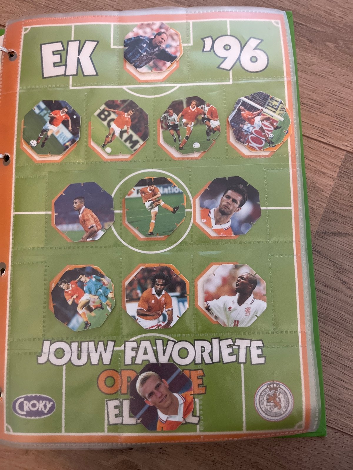 Croky EK '96 Oranje Topshots Spelerskaarten Album, Ophalen of Verzenden, Gebruikt, Overige binnenlandse clubs, Spelerskaart