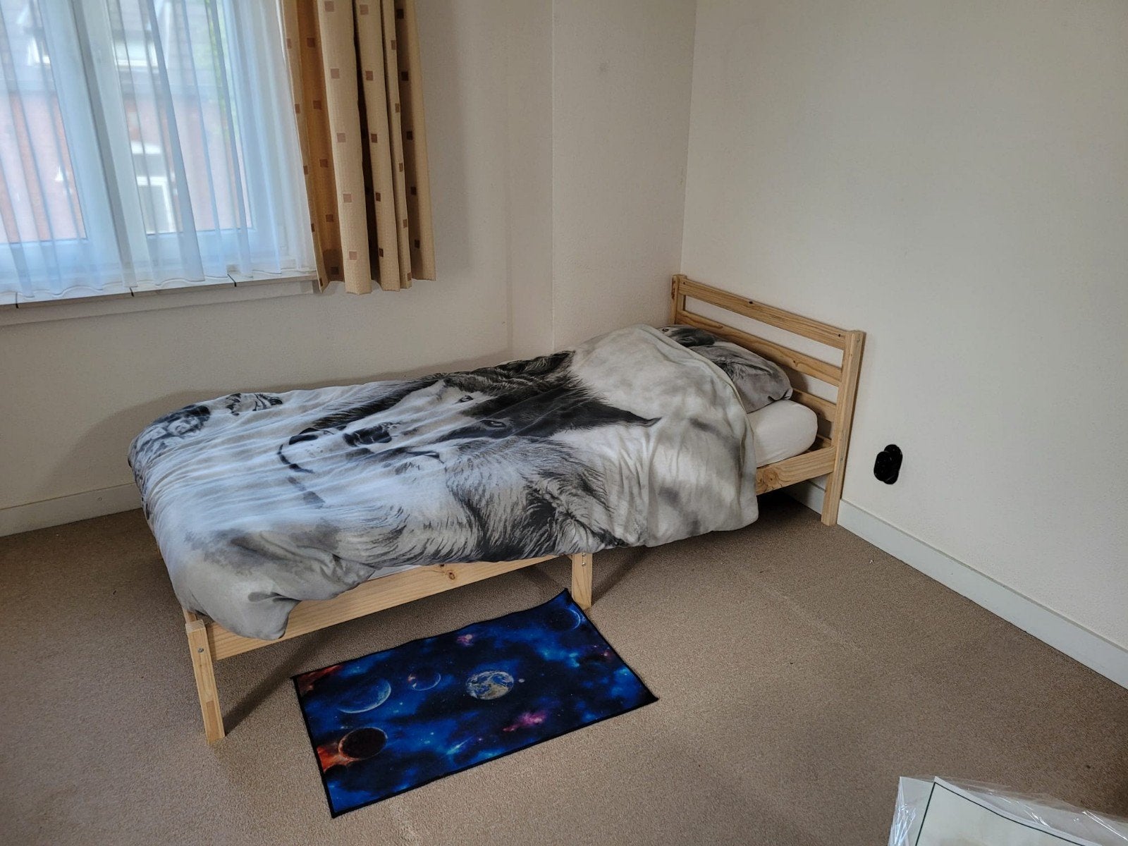 Gratis af te halen 2 x houten bed, Huis en Inrichting, Ophalen, Gebruikt, Eenpersoons