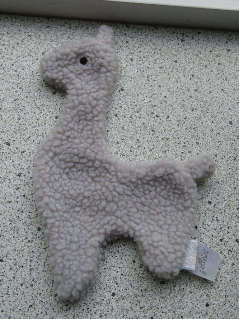 Knuffeldoekje lama of alpaca merk Jollein grijs wolligt, Overige typen, Grijs, Ophalen of Verzenden, Zo goed als nieuw