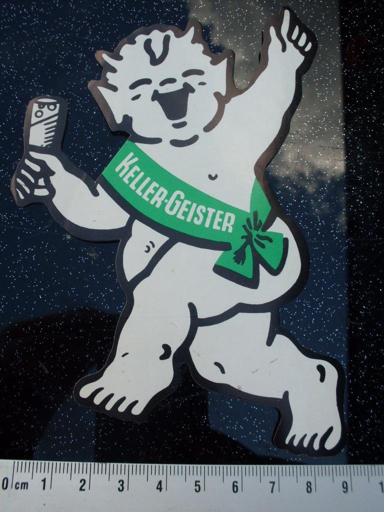 sticker Keller-Geister logo duiveltje, Verzenden, Zo goed als nieuw, Merk