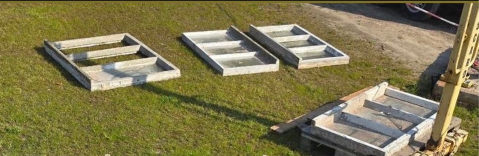 4 authentieke betonnen stalramen met enkel glas, Ophalen, Gevelraam of Ruit, Gebruikt, Minder dan 80 cm