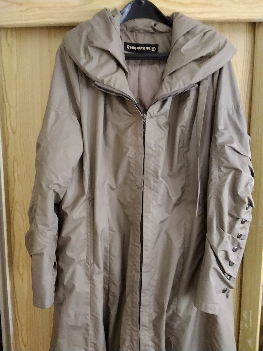 Creemstone Lange Jas Maat 46, Bruin, Maat 46/48 (XL) of groter, Ophalen of Verzenden, Zo goed als nieuw