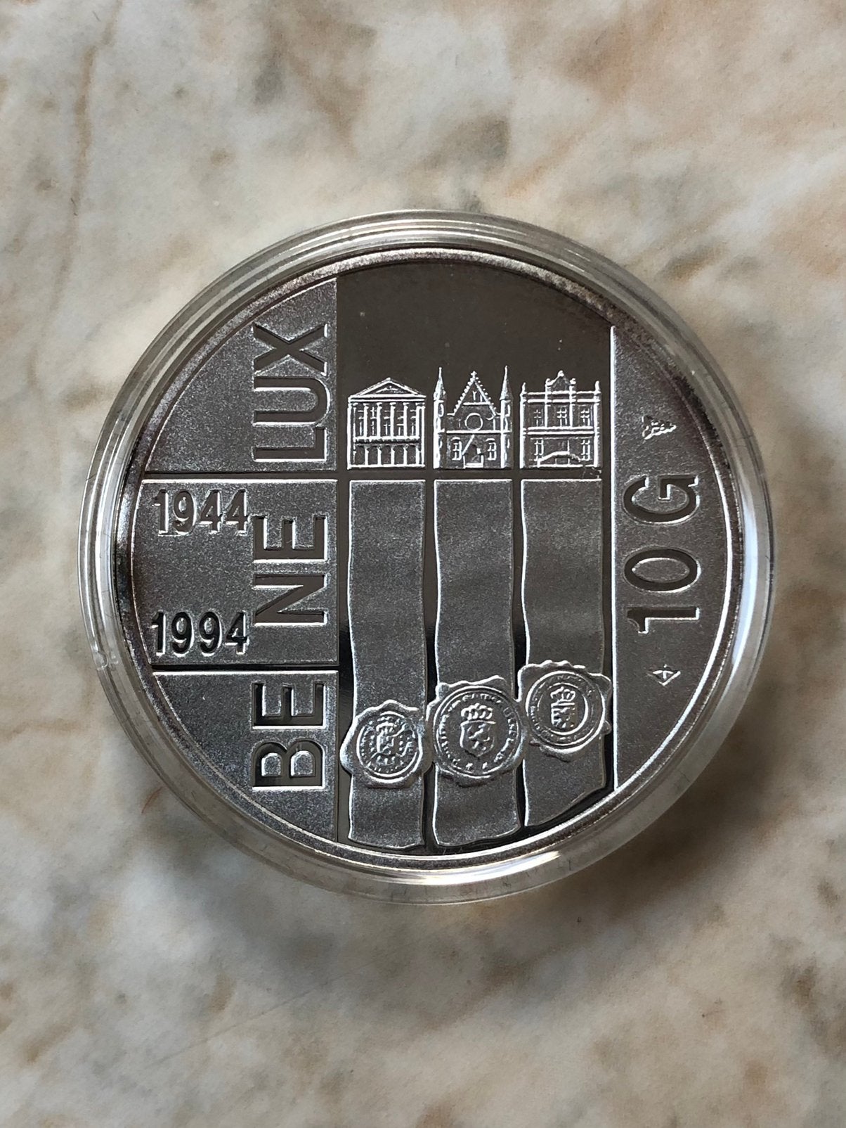 10 gulden 1994, Benelux, zilver, proof., Verzenden, Koningin Beatrix, Zilver, Losse munt