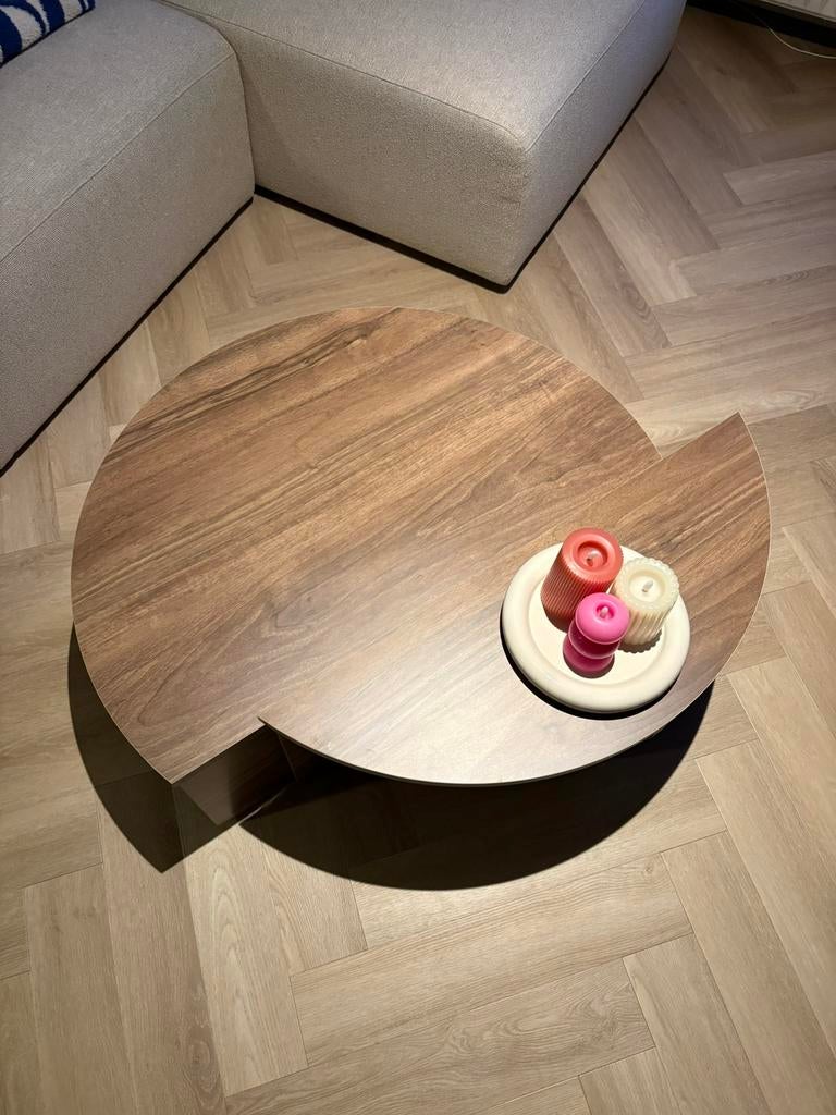 Ronde salontafel, Ophalen, Zo goed als nieuw, Rond, 50 tot 100 cm
