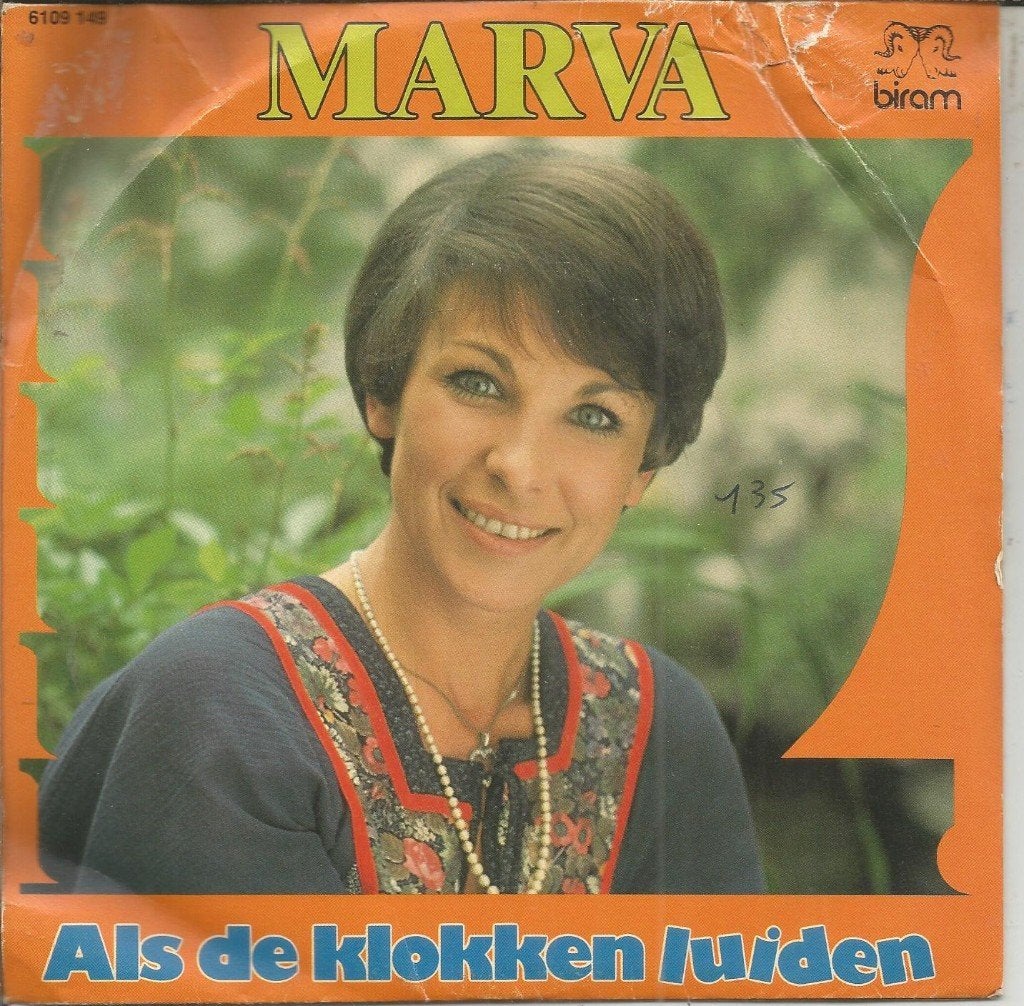 Marva – Als De Klokken Luiden (1977), Cd's en Dvd's, Fotohoes, 7 inch, Ophalen of Verzenden, Zo goed als nieuw
