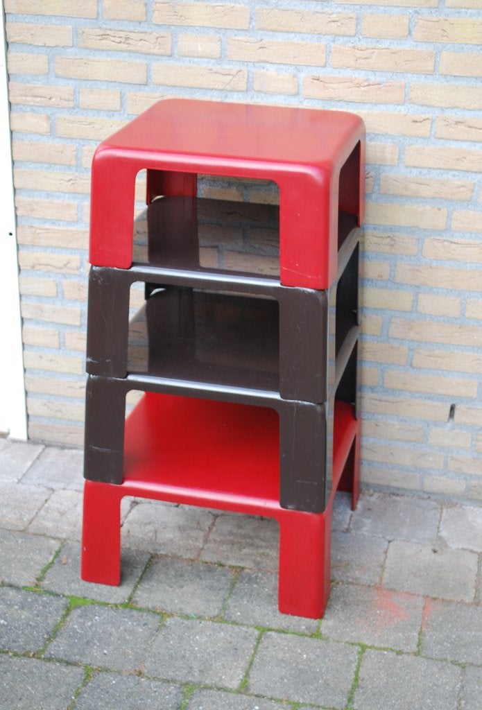 Quatro Gatti nesttafeltjes Mario Bellini - Set van 4, Huis en Inrichting, Ophalen, Minder dan 55 cm, Gebruikt, Overige materialen