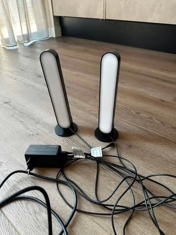 Philips Hue Play Lichtbalk 2 stuks zwart, Gebruikt, Zwart, Ophalen of Verzenden, Philips Hue