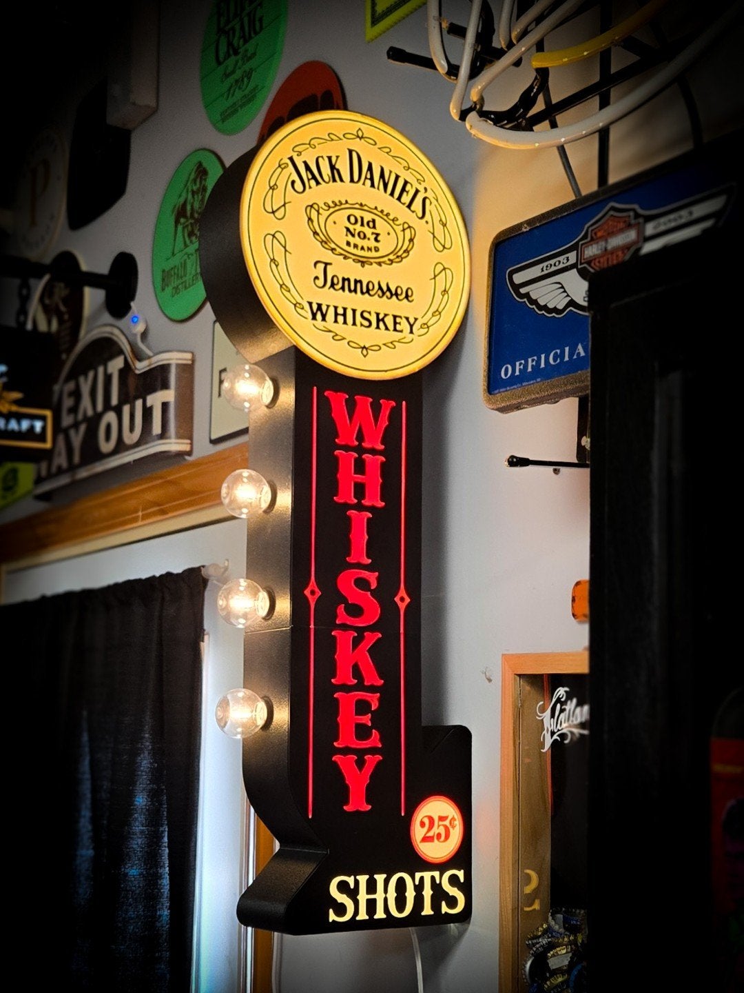 XXL Jack Daniel's Lichtbak - Sfeervolle Decoratie, Verzamelen, Merken en Reclamevoorwerpen, Ophalen of Verzenden, Zo goed als nieuw