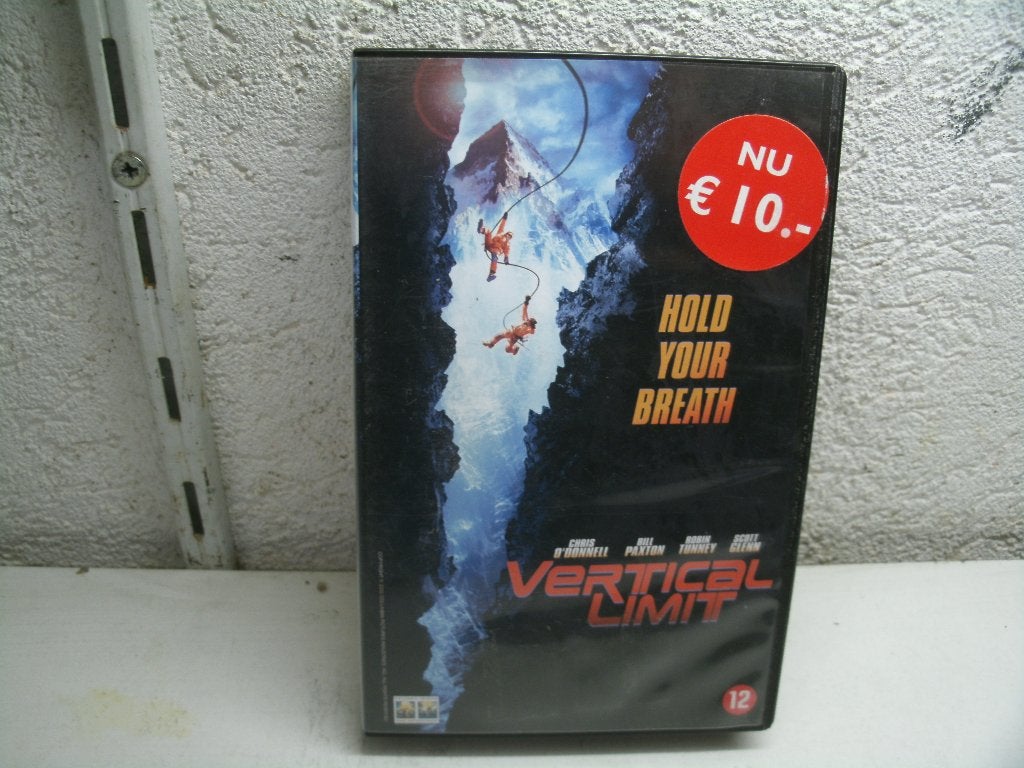 vhs 214b vertical limit, Alle leeftijden, Ophalen of Verzenden, Zo goed als nieuw, Actie en Avontuur