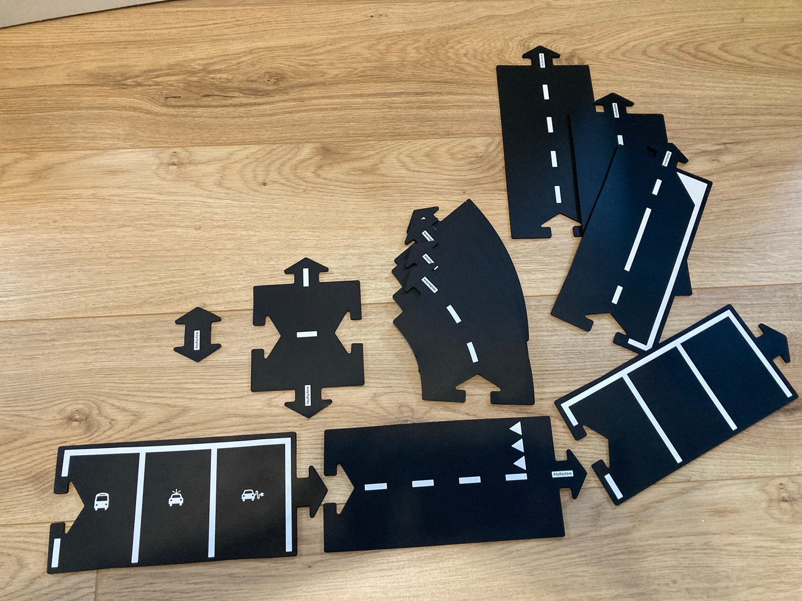 Way to play autobaan uitbreiding 12-delig, Kinderen en Baby's, Ophalen of Verzenden, Zo goed als nieuw, Handmatig, Overige merken