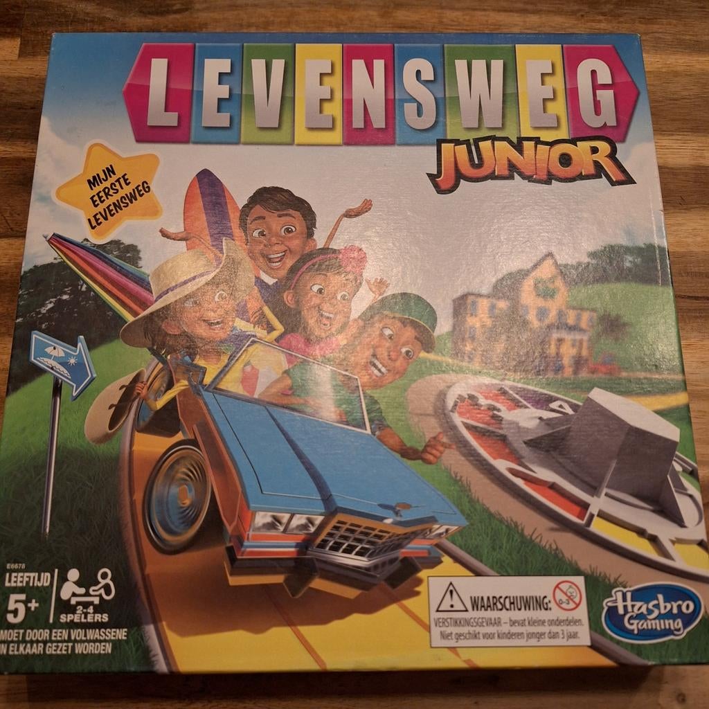 Levensweg Junior - Mijn Eerste Levensweg Bordspel, Een of twee spelers, Ophalen of Verzenden, Gebruikt, Hasbro Gaming