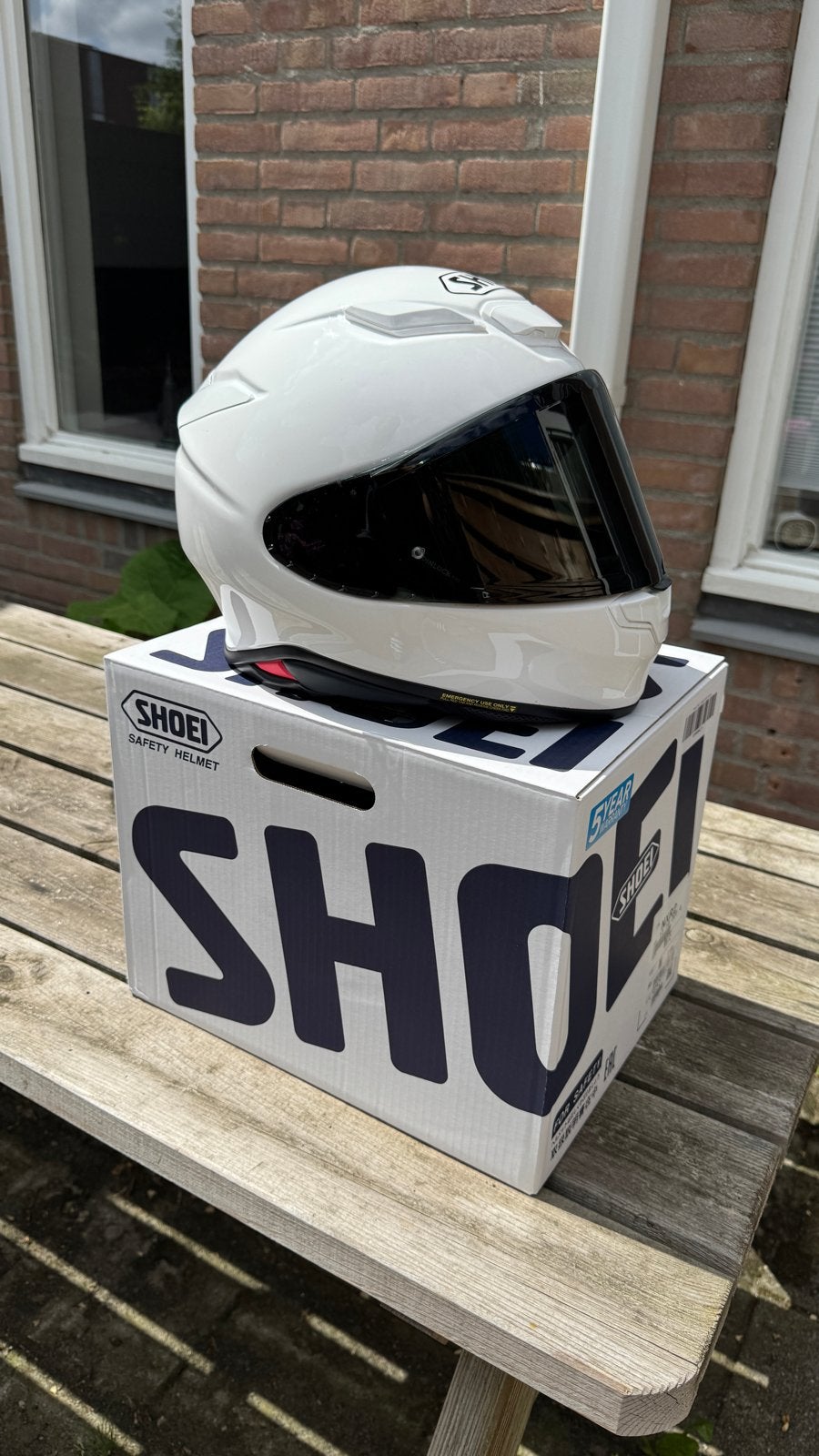 Shoei NXR2 - Maat M - Wit - COMPLEET, M, Dames, Ophalen of Verzenden, Integraalhelm