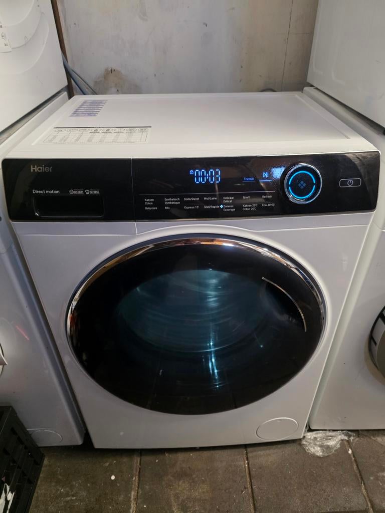 Haier Direct Motion wasmachine 9 kg, Witgoed en Apparatuur, Wasmachines, 8 tot 10 kg, 85 tot 90 cm, 1200 tot 1600 toeren, Kort programma