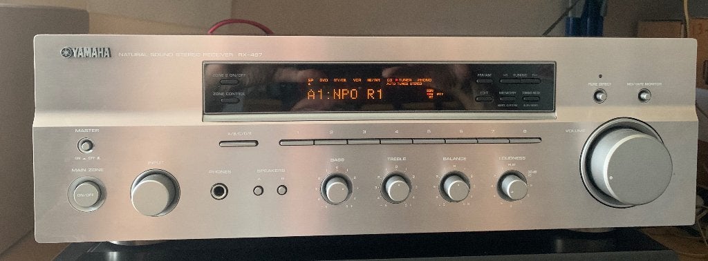 Yamaha stereo receiver RX-497, Ophalen, Yamaha, Zo goed als nieuw, 60 tot 120 watt