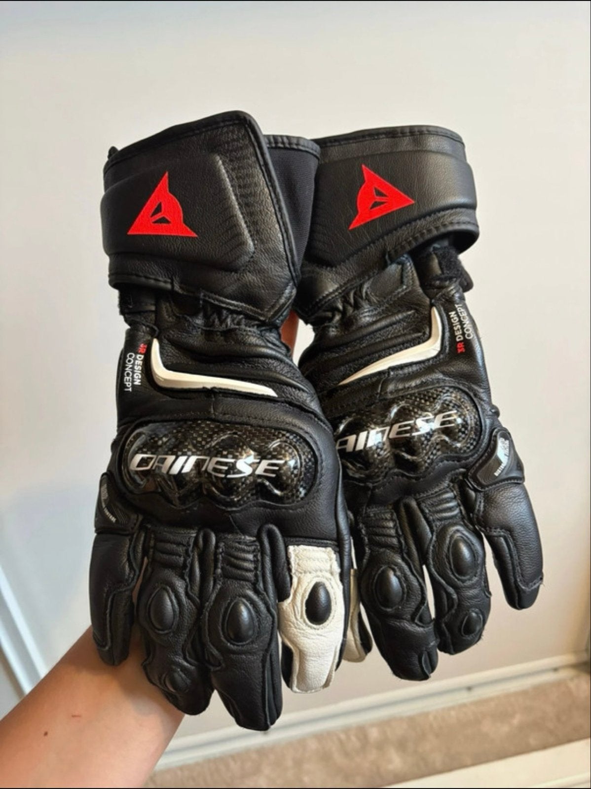 Dainese Carbon Motorhandschoenen - Maat L, Motoren, Ophalen of Verzenden, Tweedehands, Heren, Handschoenen