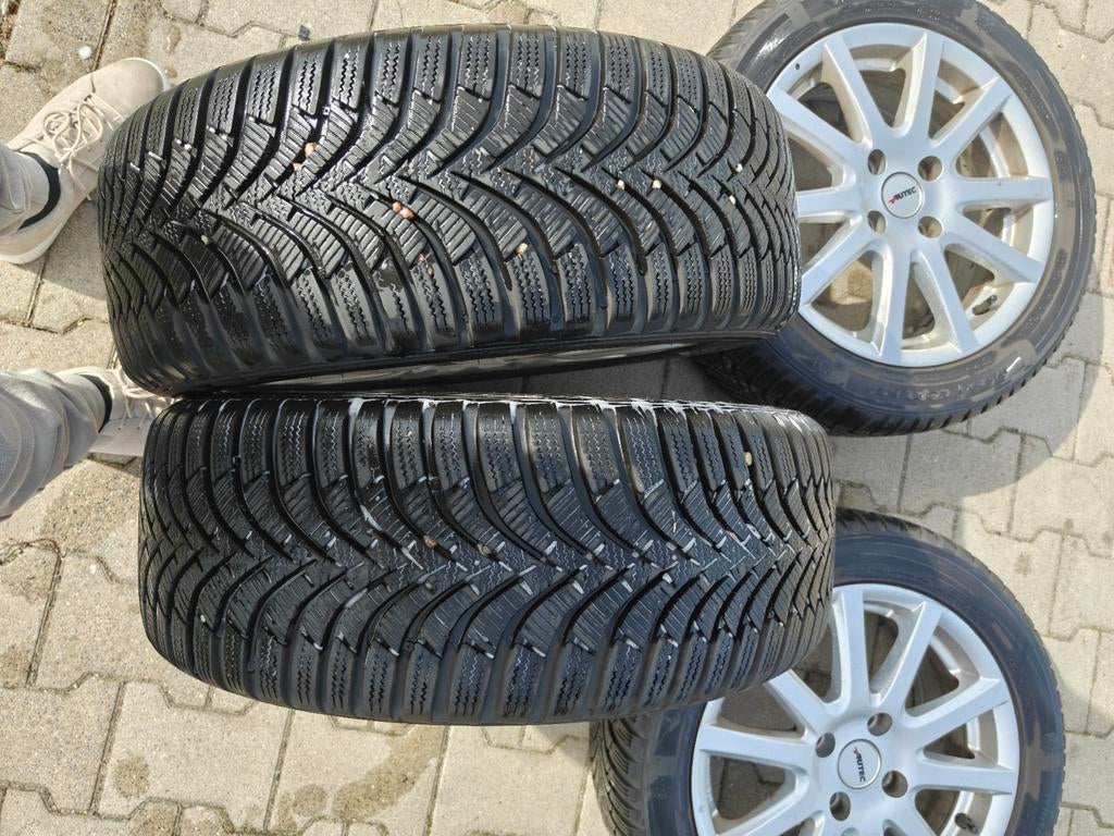 Winterbanden met velgen - Autec - 205/50 R17, Auto-onderdelen, Banden en Velgen, Gebruikt, Banden en Velgen, 17 inch, Personenwagen