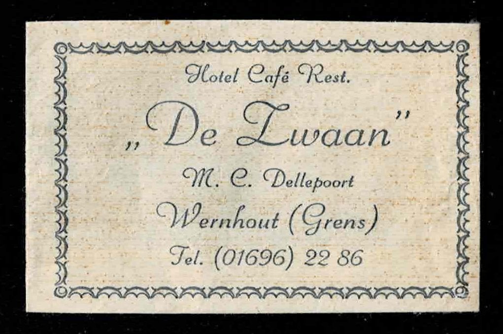 suikerzakje 1588 De Zwaan Wernhout ( van Oordt wybertje), Ophalen of Verzenden, Nederland