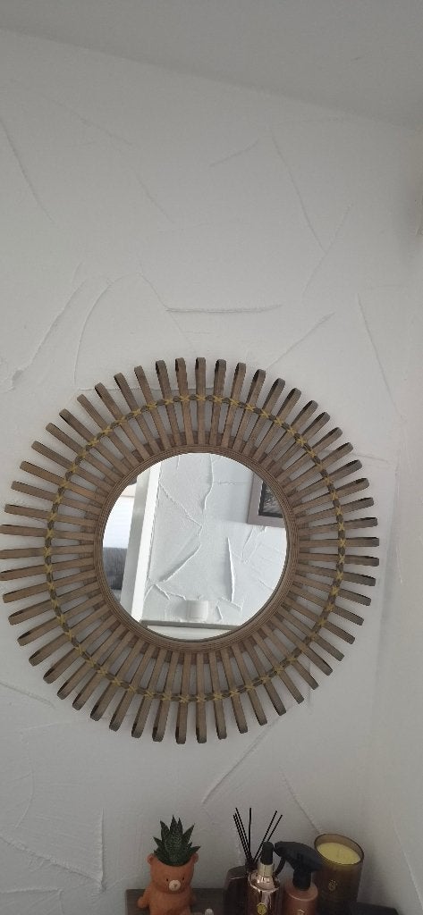 Spiegel, Huis en Inrichting, Ophalen, Rond, Zo goed als nieuw, 75 tot 100 cm