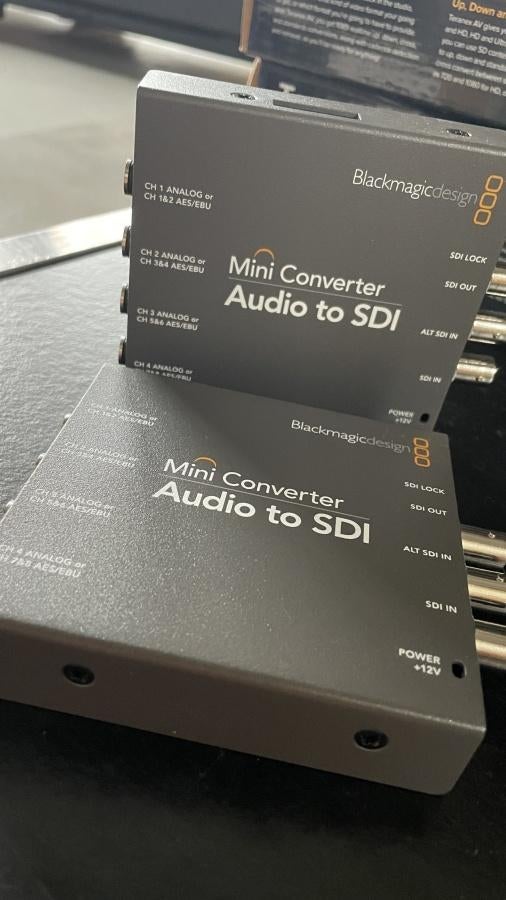 Blackmagic Mini Converter Audio to SDI (incl. btw), Verzenden, Zo goed als nieuw