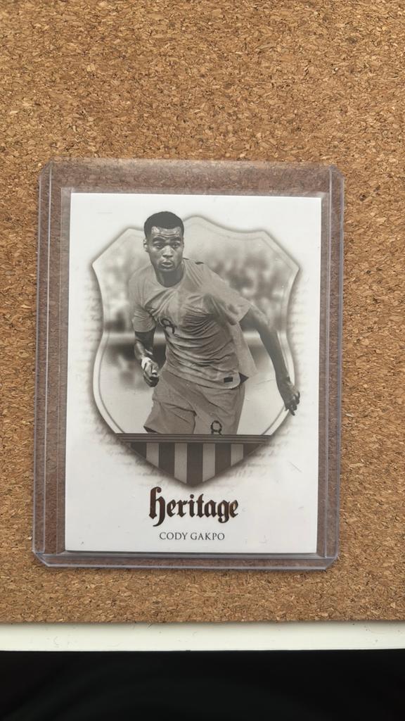 Cody Gakpo Heritage Voetbal Spelerskaart - Uniek 13/40, Ophalen of Verzenden, Zo goed als nieuw, Buitenlandse clubs, Spelerskaart