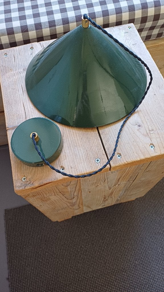 Metalen hanglamp, Ophalen, Zo goed als nieuw, Metaal, Vintage