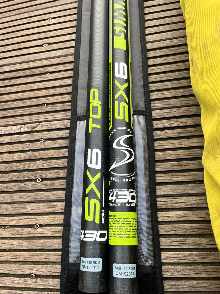 Surfspullen JP slalom JP Wave Simmer V-max 6,6 giek mast, Watersport en Boten, Windsurfen, Ophalen, Minder dan 250 cm, Met vin(nen)