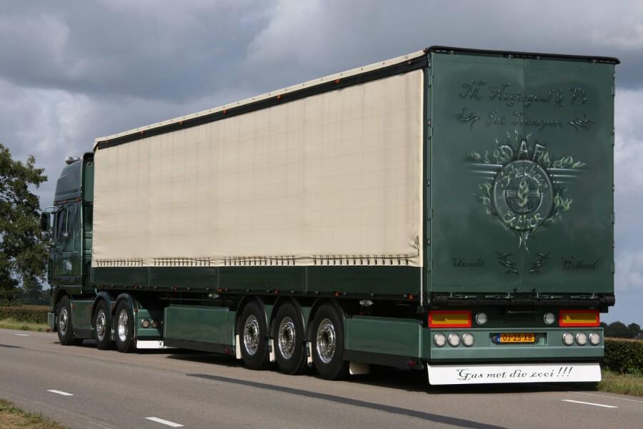 WSI DAF XF 95 SUPER SPACE CAB 6X2 SCHUIFZEILOPL NAGTEGAAL, Hobby en Vrije tijd, Modelauto's | 1:50, Ophalen of Verzenden, Nieuw