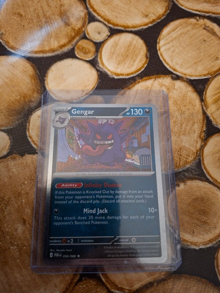 Pokemon kaart gengar, Ophalen of Verzenden, Zo goed als nieuw, Losse kaart